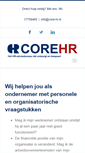 Mobile Screenshot of core-hr.nl