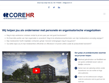 Tablet Screenshot of core-hr.nl